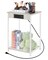 White Nightstand Bedroom End Table with Charging Station Sturdy Bed Side Table for Living Room, Narrow Bedside Night Stands with Storage and USB Ports for Small Spaces Sofa Couch